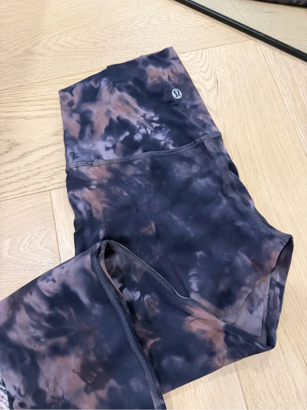 lululemon athletica Tie-Dye Black & Brown Athletic leggings